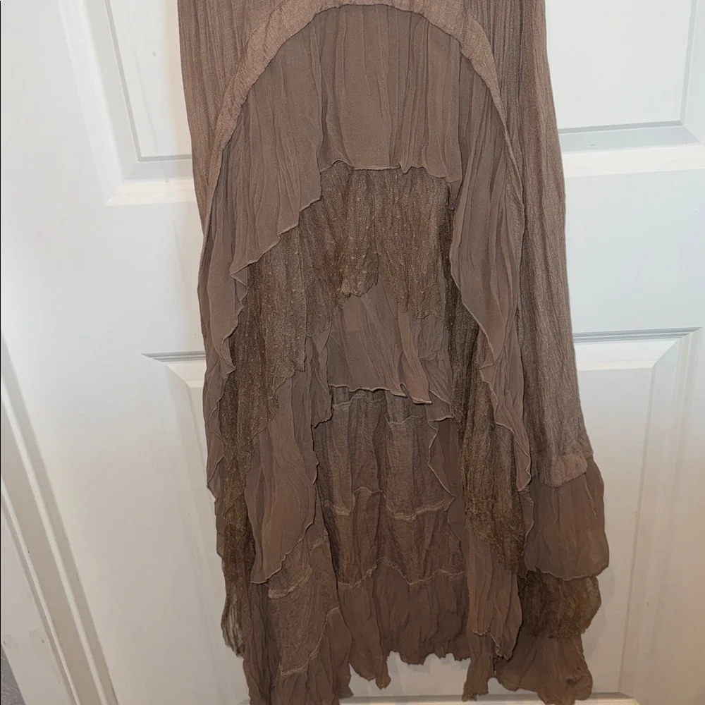 Boho Brown Maxi Dress - Picture 2 of 4